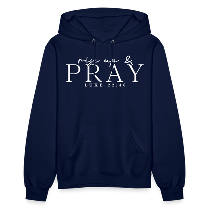 Rise Up & Pray Women's Hoodie - navy