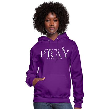 Rise Up & Pray Women's Hoodie - purple