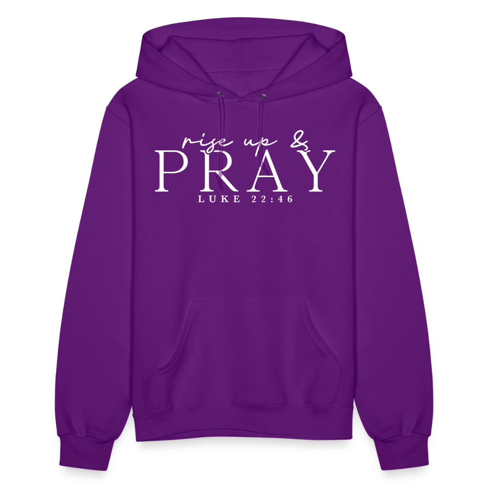 Rise Up & Pray Women's Hoodie - purple