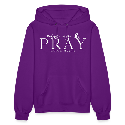 Rise Up & Pray Women's Hoodie - purple