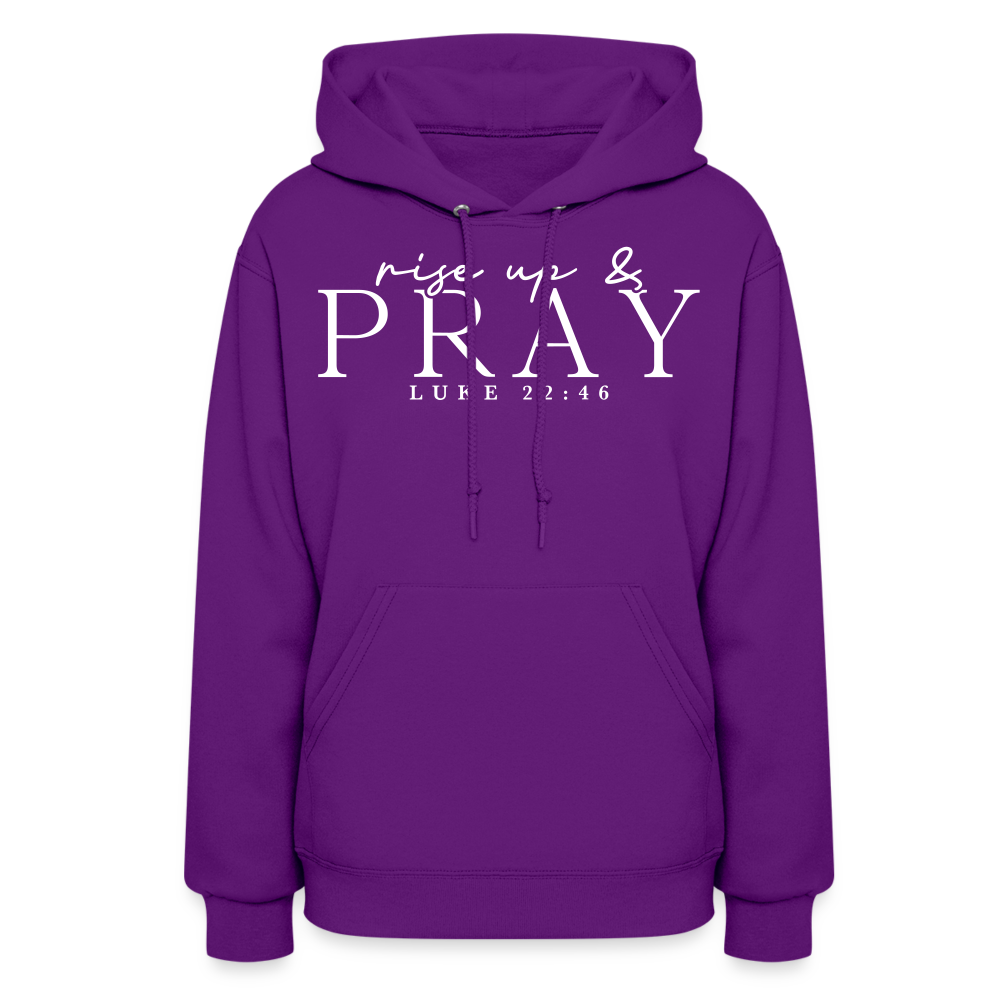 Rise Up & Pray Women's Hoodie - purple