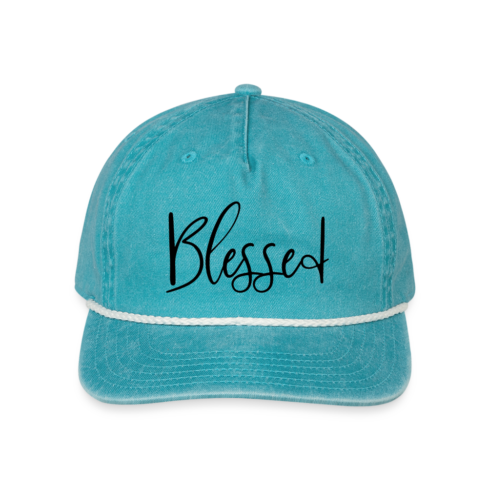 Blessed Hat - faded turquoise