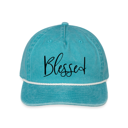 Blessed Hat - faded turquoise