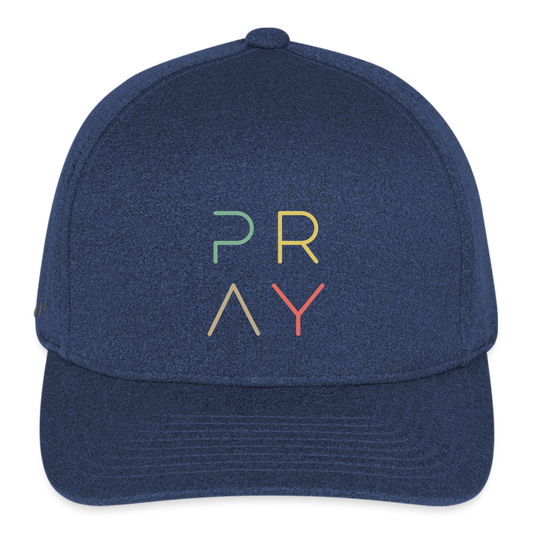 Pray Baseball Cap - heather navy