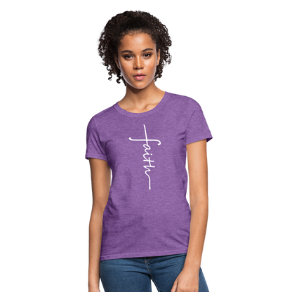 Faith Shirt - purple heather