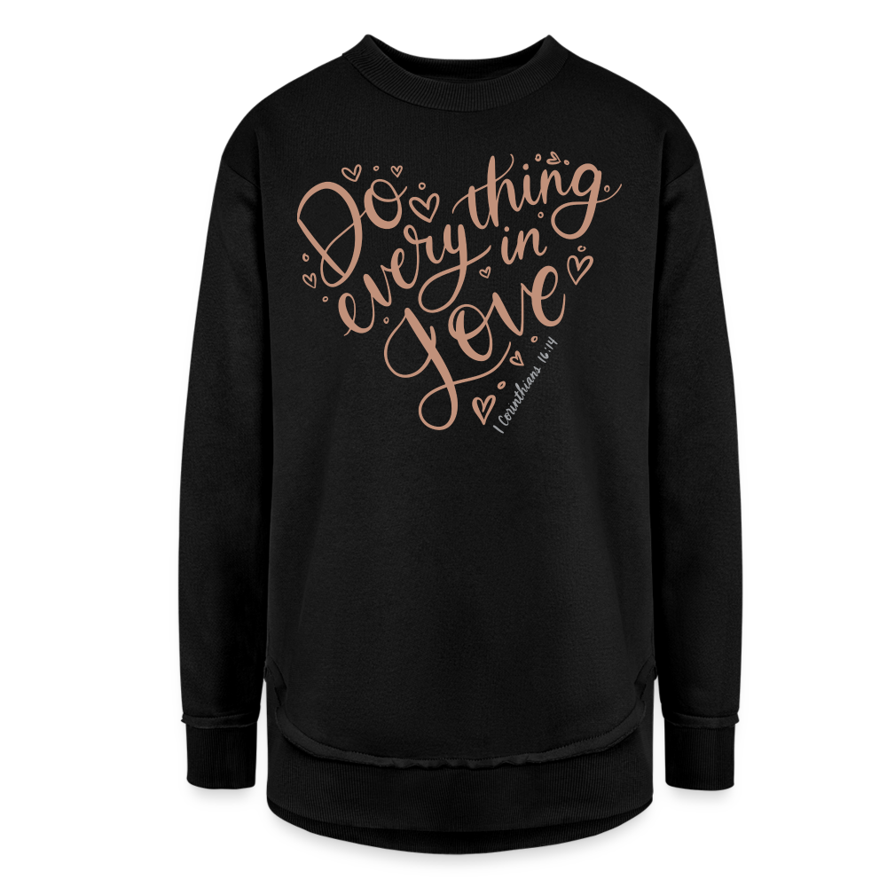 Do Everything in Love 1 Corinthians 16:14 Sweater - black