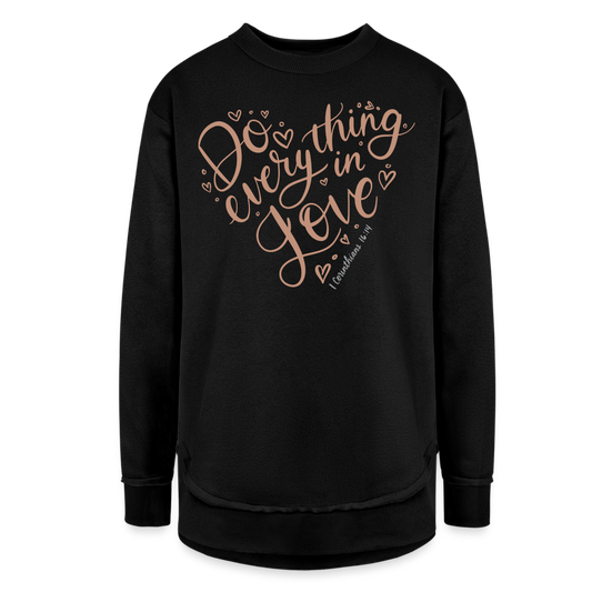 Do Everything in Love 1 Corinthians 16:14 Sweater - black