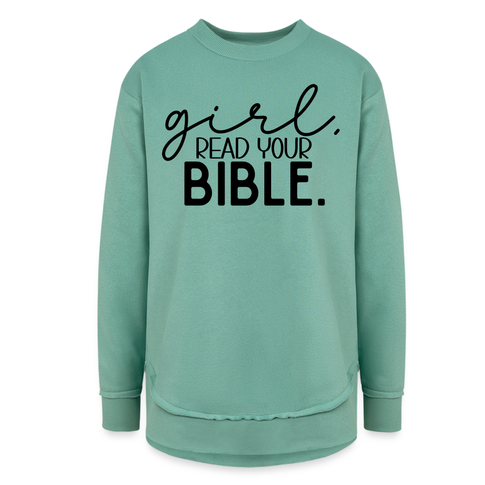 Girl Read Your Bible. Women’s Weekend Tunic Long Sleeve - saltwater