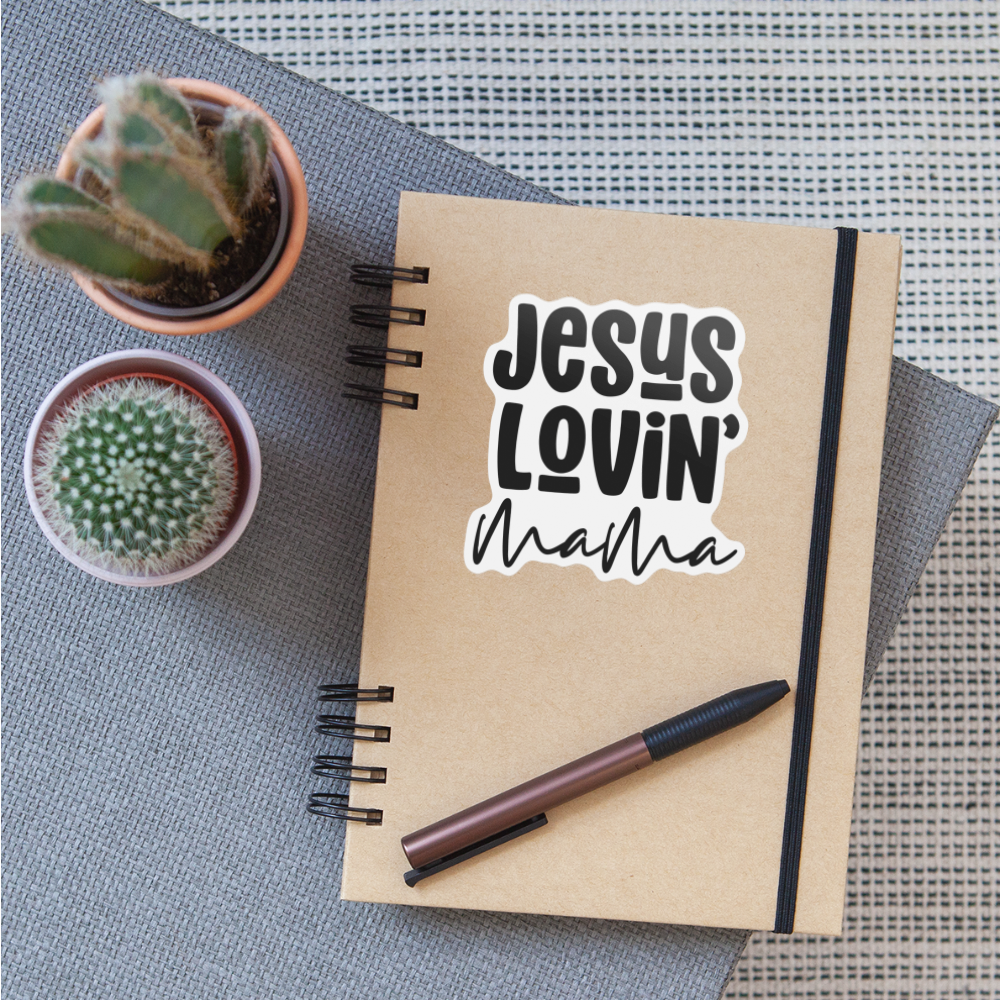 Jesus Lovin Mama Sticker - white matte