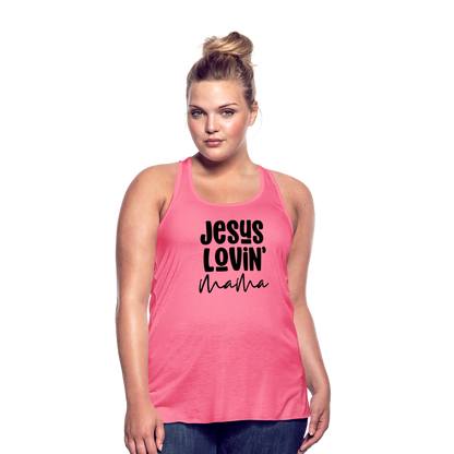 Jesus Lovin' Mama Women's Tank - neon pink