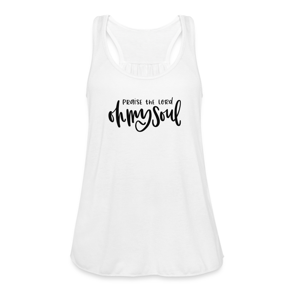 Praise the Lord Oh My Soul Women's Tank - white