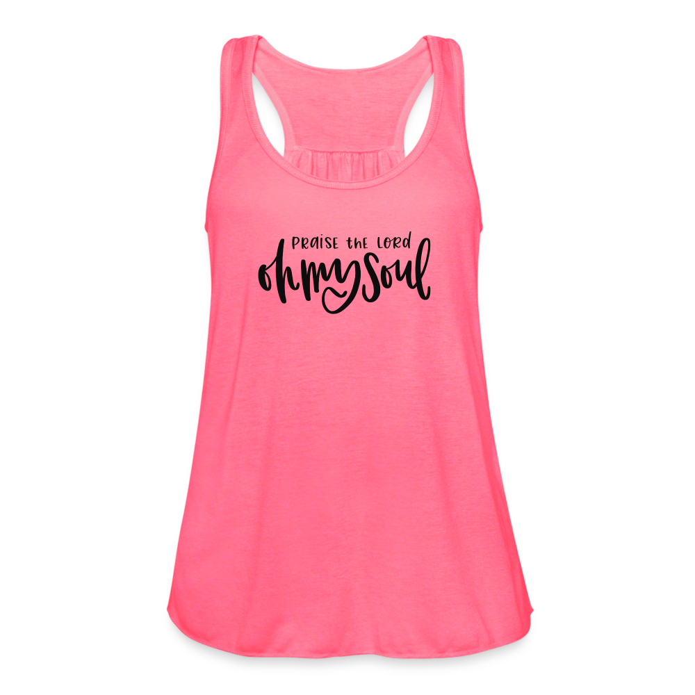 Praise the Lord Oh My Soul Women's Tank - neon pink