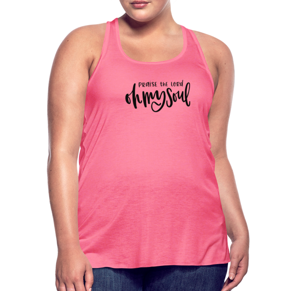 Praise the Lord Oh My Soul Women's Tank - neon pink