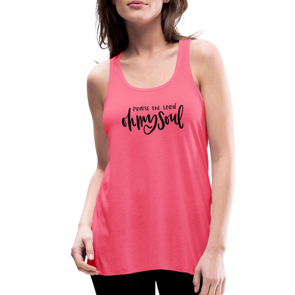 Praise the Lord Oh My Soul Women's Tank - neon pink