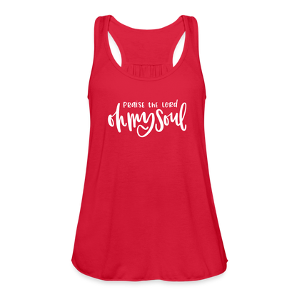 Praise the Lord Oh My Soul Women's Tank - red