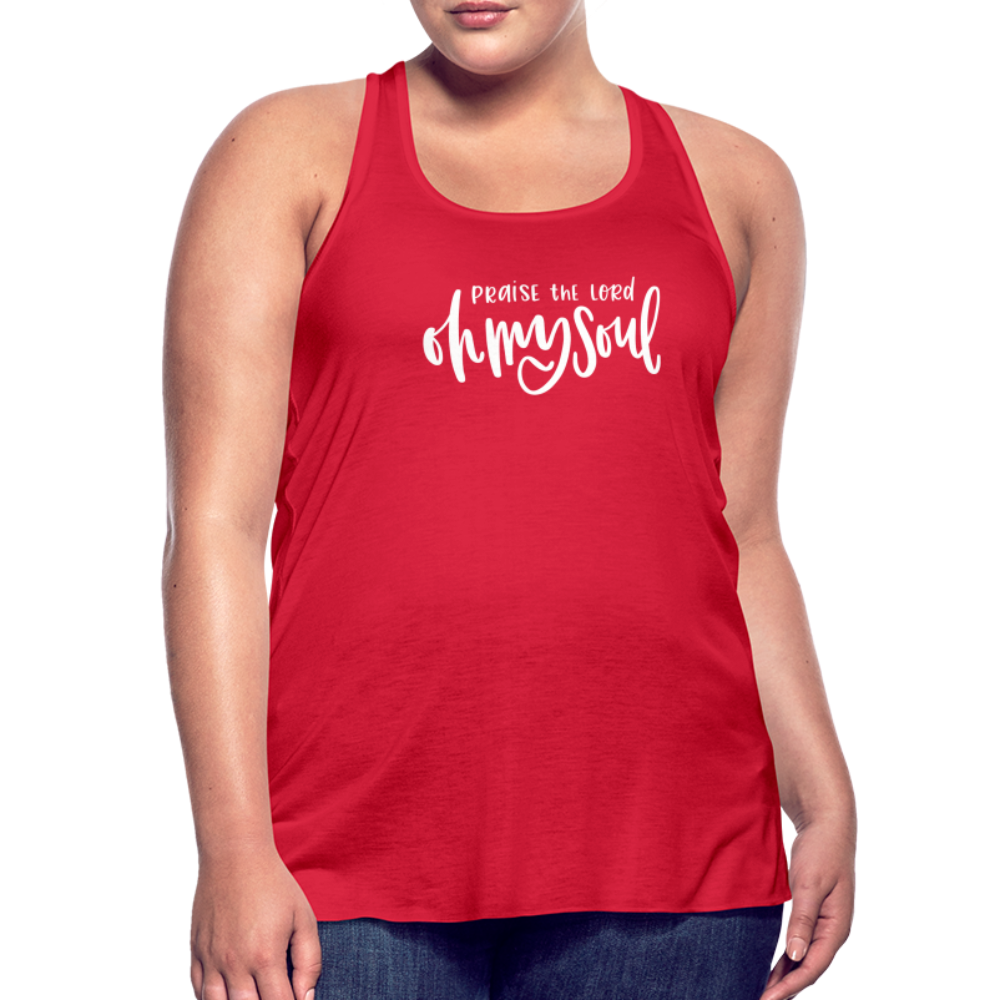 Praise the Lord Oh My Soul Women's Tank - red