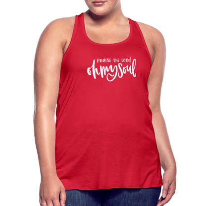 Praise the Lord Oh My Soul Women's Tank - red