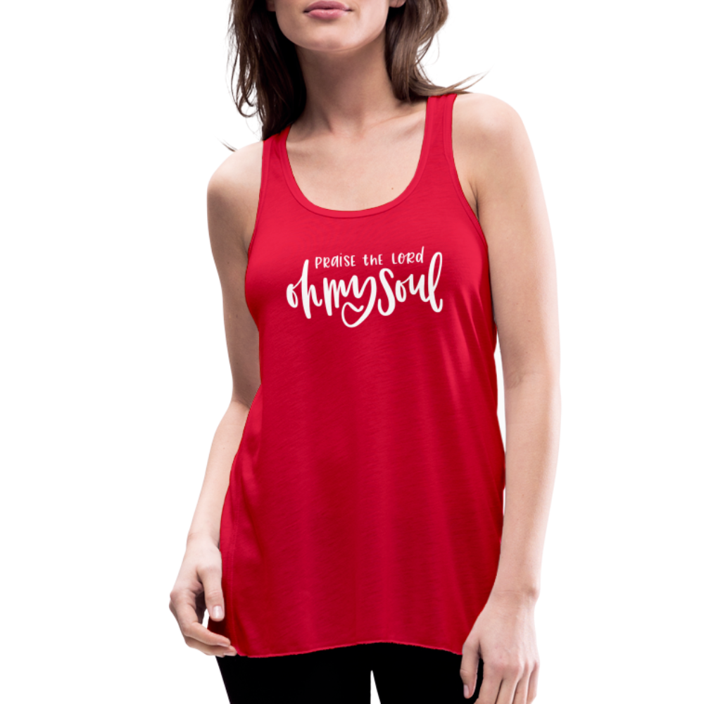 Praise the Lord Oh My Soul Women's Tank - red