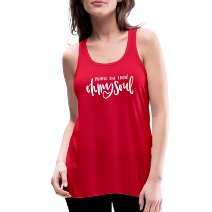 Praise the Lord Oh My Soul Women's Tank - red