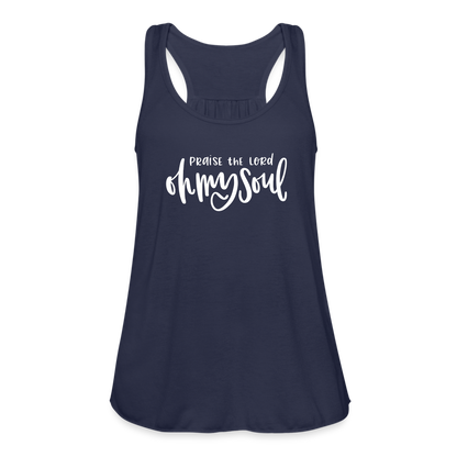 Praise the Lord Oh My Soul Women's Tank - navy