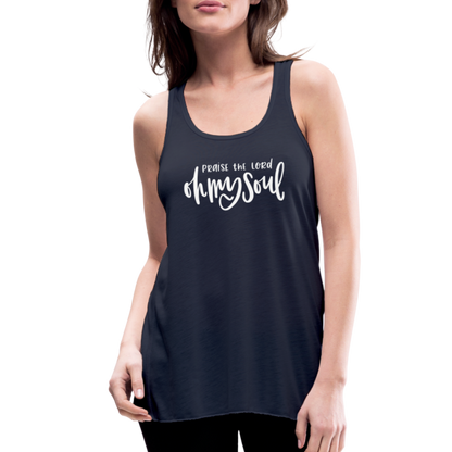 Praise the Lord Oh My Soul Women's Tank - navy