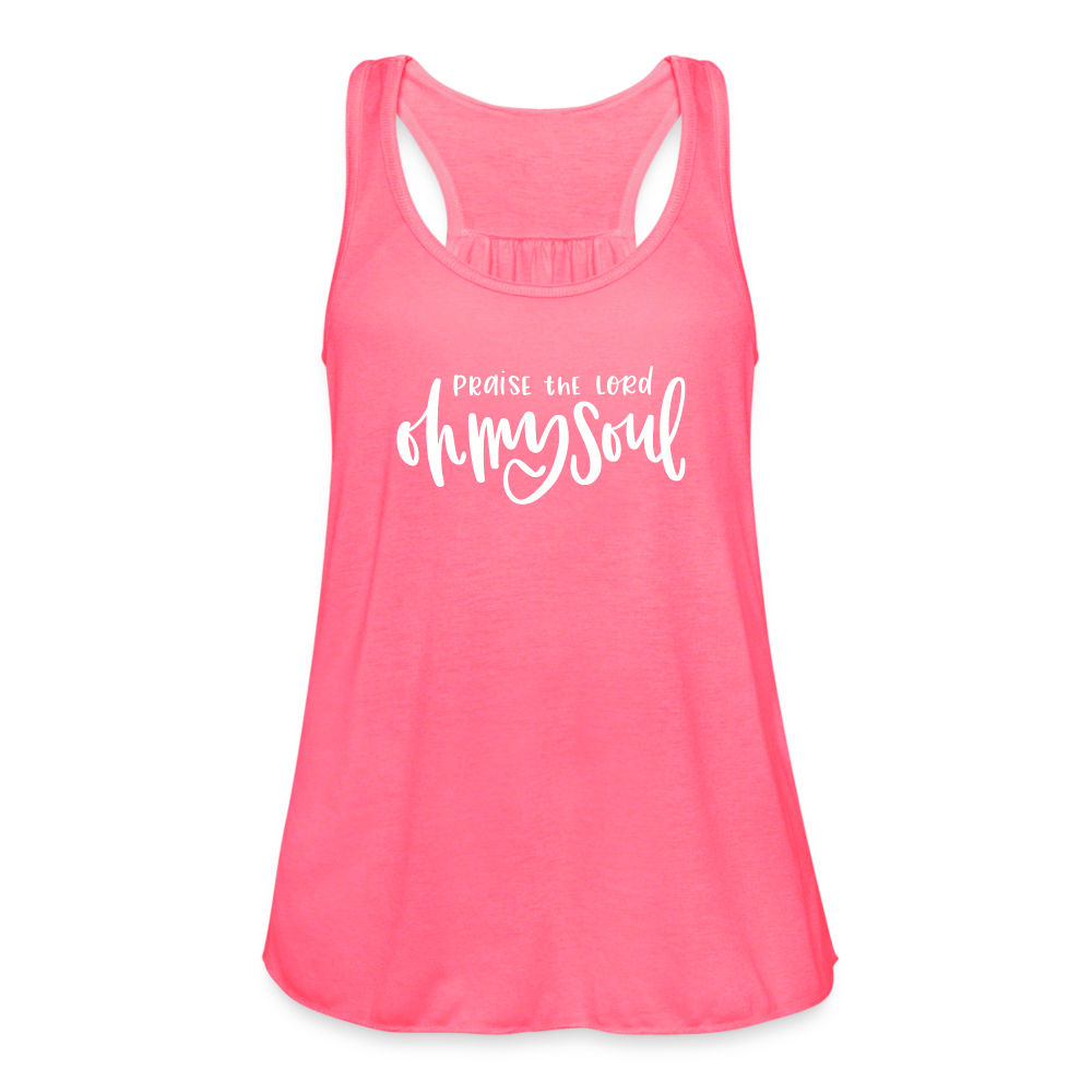 Praise the Lord Oh My Soul Women's Tank - neon pink