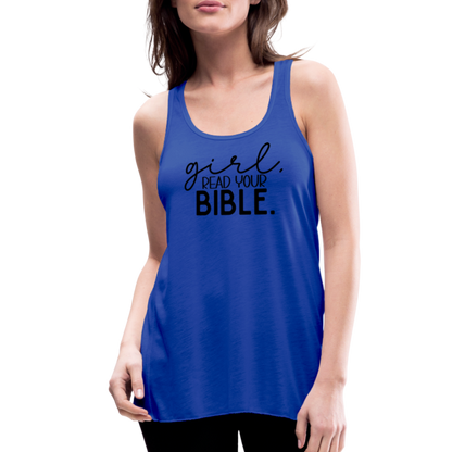 Girl Read Your Bible Women's Tank - royal blue