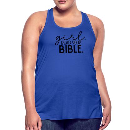 Girl Read Your Bible Women's Tank - royal blue