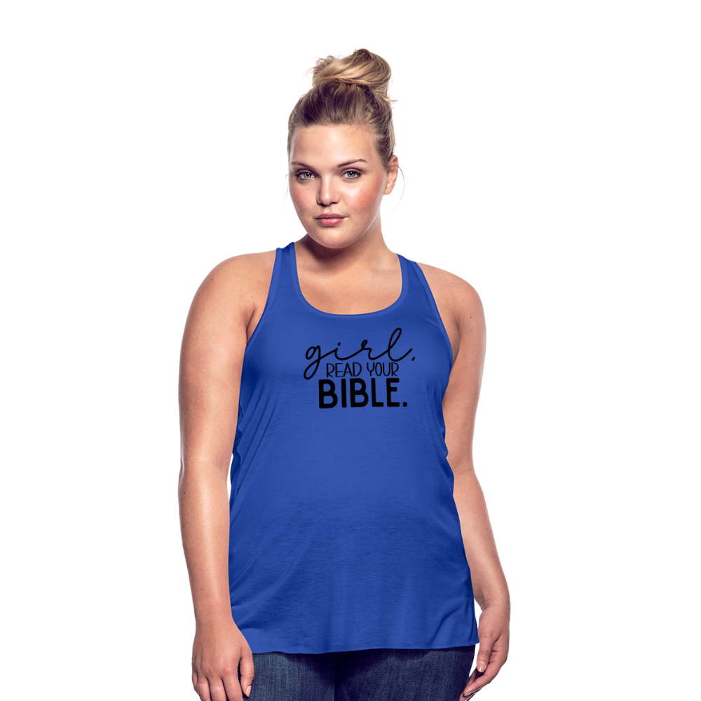 Girl Read Your Bible Women's Tank - royal blue