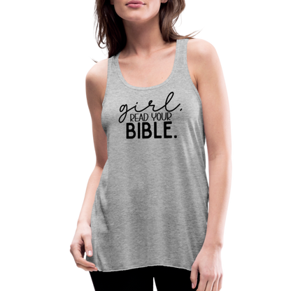 Girl Read Your Bible Women's Tank - heather gray