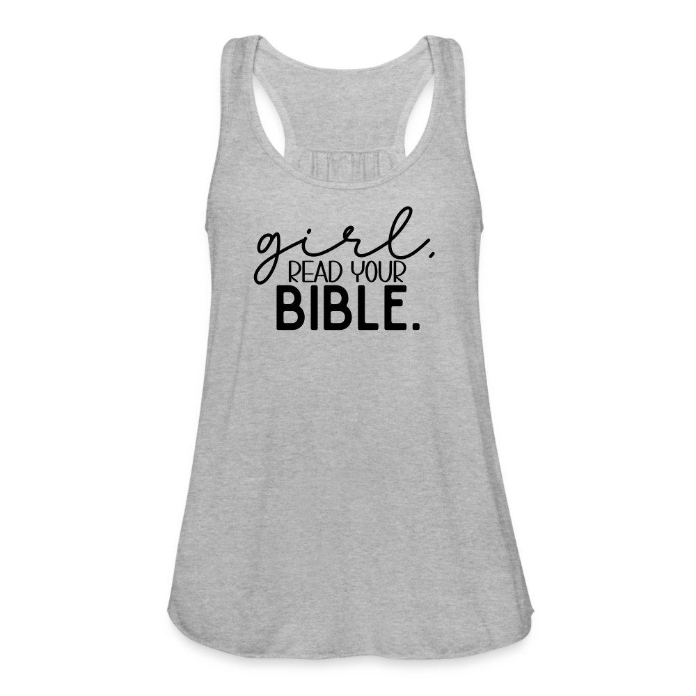 Girl Read Your Bible Women's Tank - heather gray