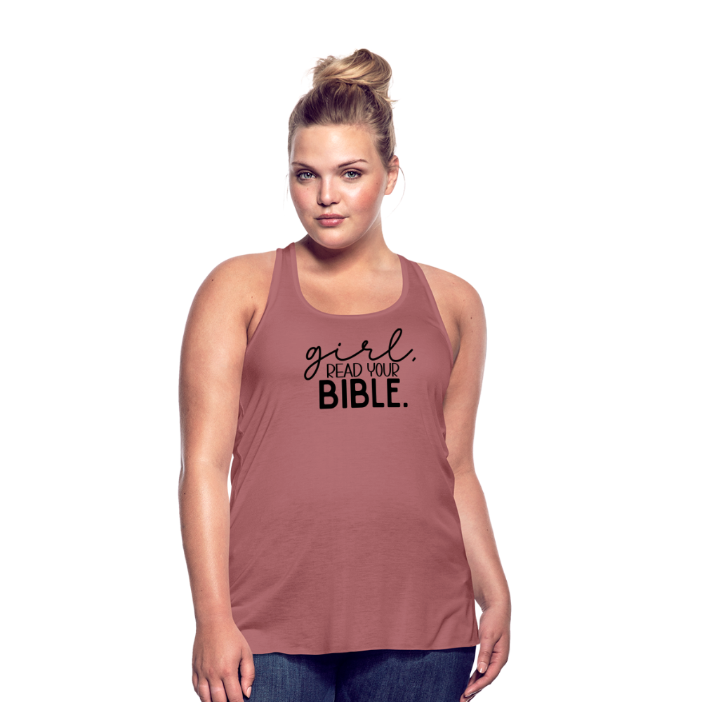 Girl Read Your Bible Women's Tank - mauve