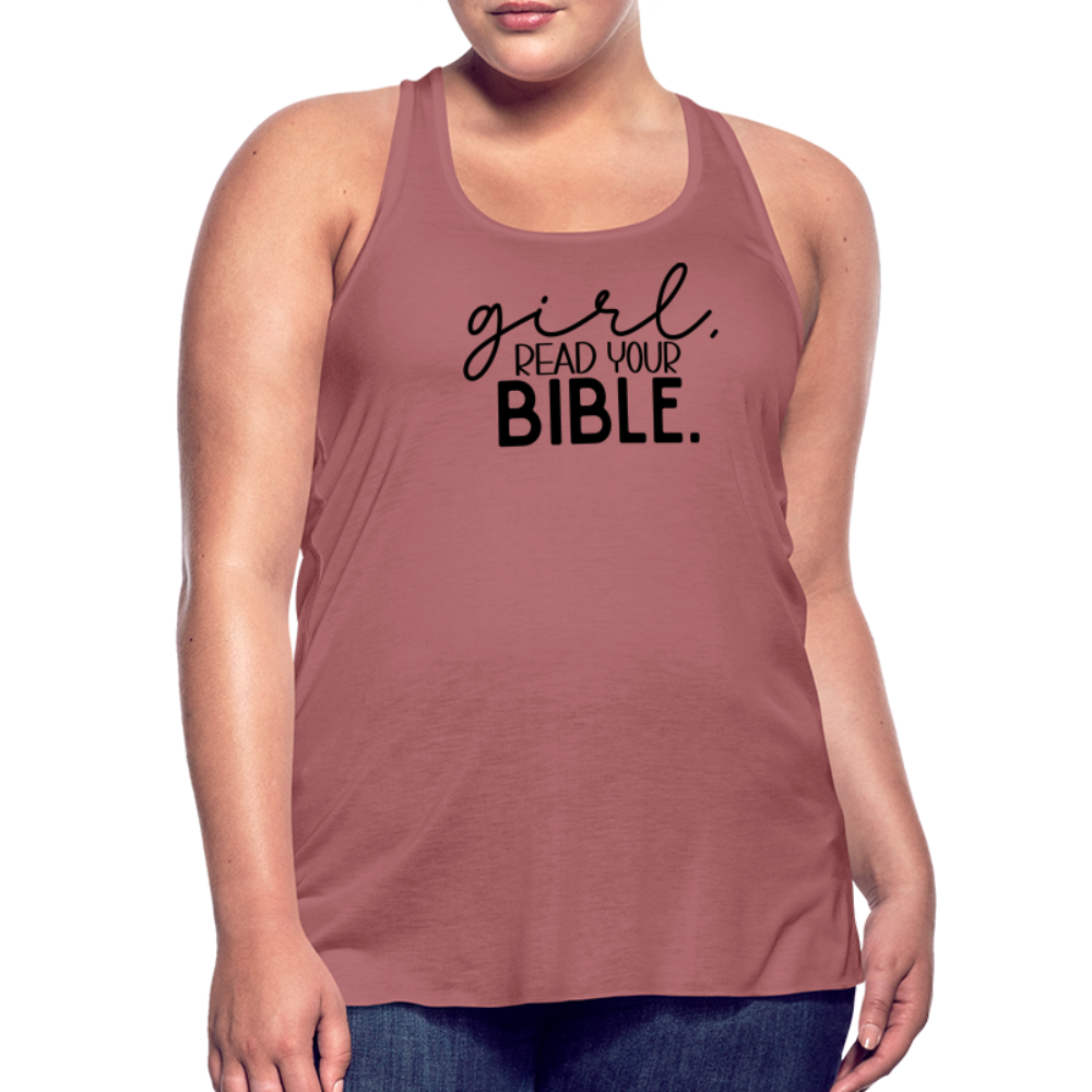 Girl Read Your Bible Women's Tank - mauve