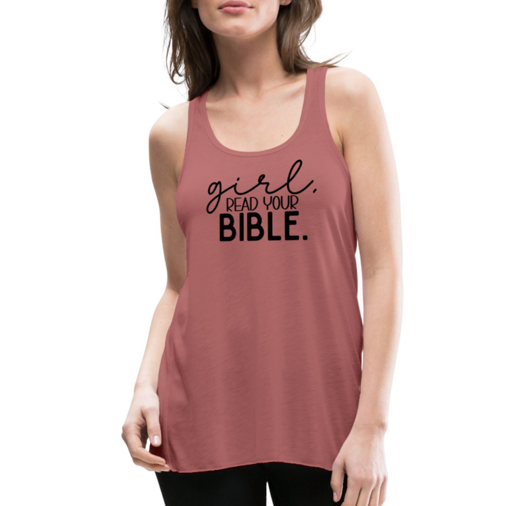 Girl Read Your Bible Women's Tank - mauve