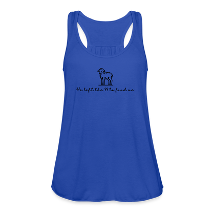 He Left the 99 to Find Me Women's Tank - royal blue