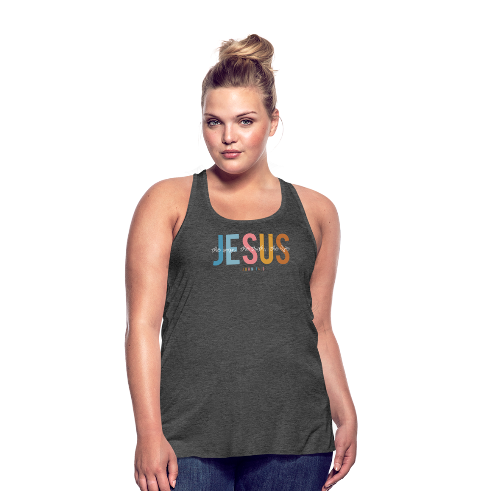 Jesus the Way the Truth the Life (W) Women's Tank - deep heather