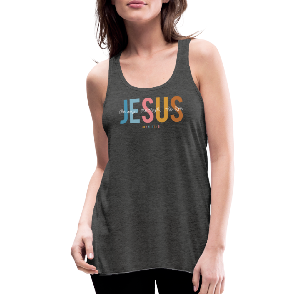 Jesus the Way the Truth the Life (W) Women's Tank - deep heather