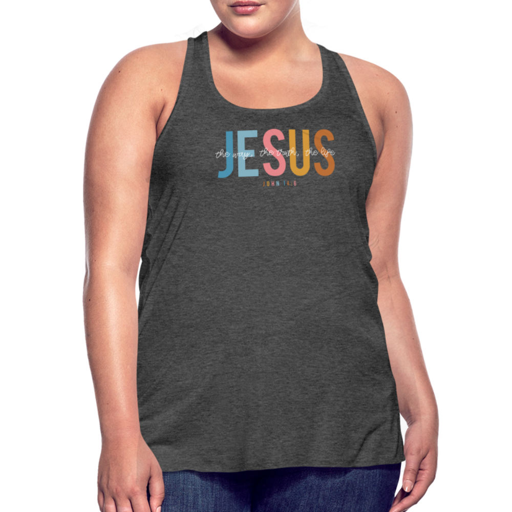 Jesus the Way the Truth the Life (W) Women's Tank - deep heather