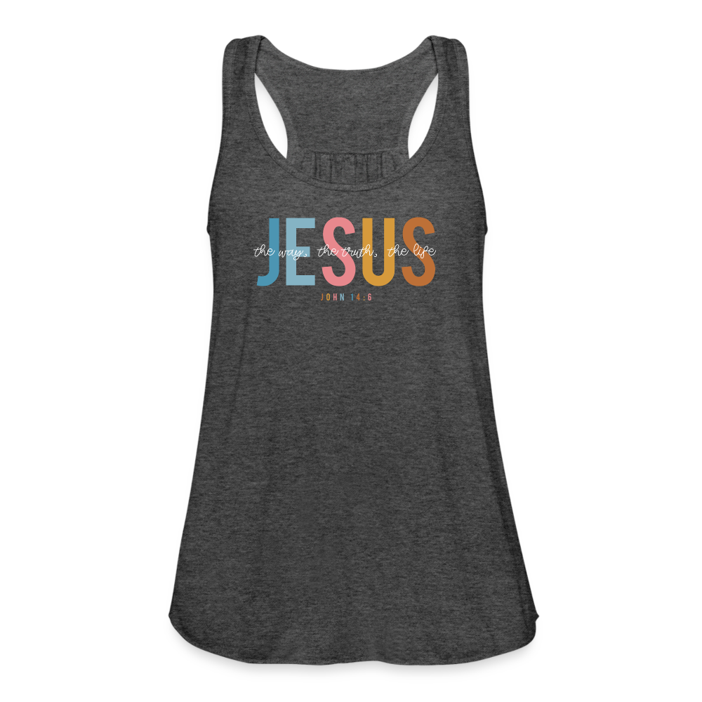 Jesus the Way the Truth the Life (W) Women's Tank - deep heather