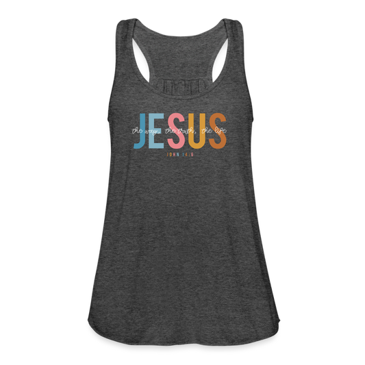 Jesus the Way the Truth the Life (W) Women's Tank - deep heather