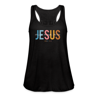 Jesus the Way the Truth the Life (W) Women's Tank - black