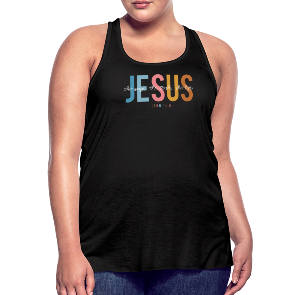 Jesus the Way the Truth the Life (W) Women's Tank - black