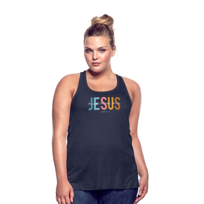 Jesus the Way the Truth the Life (W) Women's Tank - navy