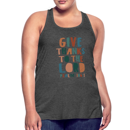 Give Thanks to the Lord Psalm 106:1 Women’s Tank Top - deep heather