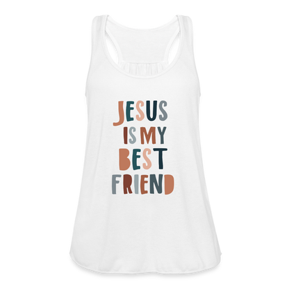 Jesus is My Best Friend Women’s Tank Top - white