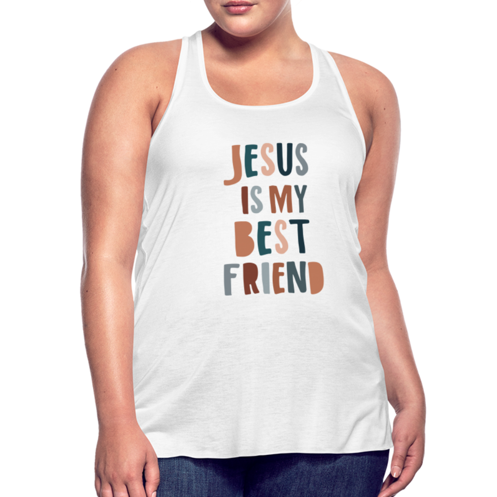 Jesus is My Best Friend Women’s Tank Top - white