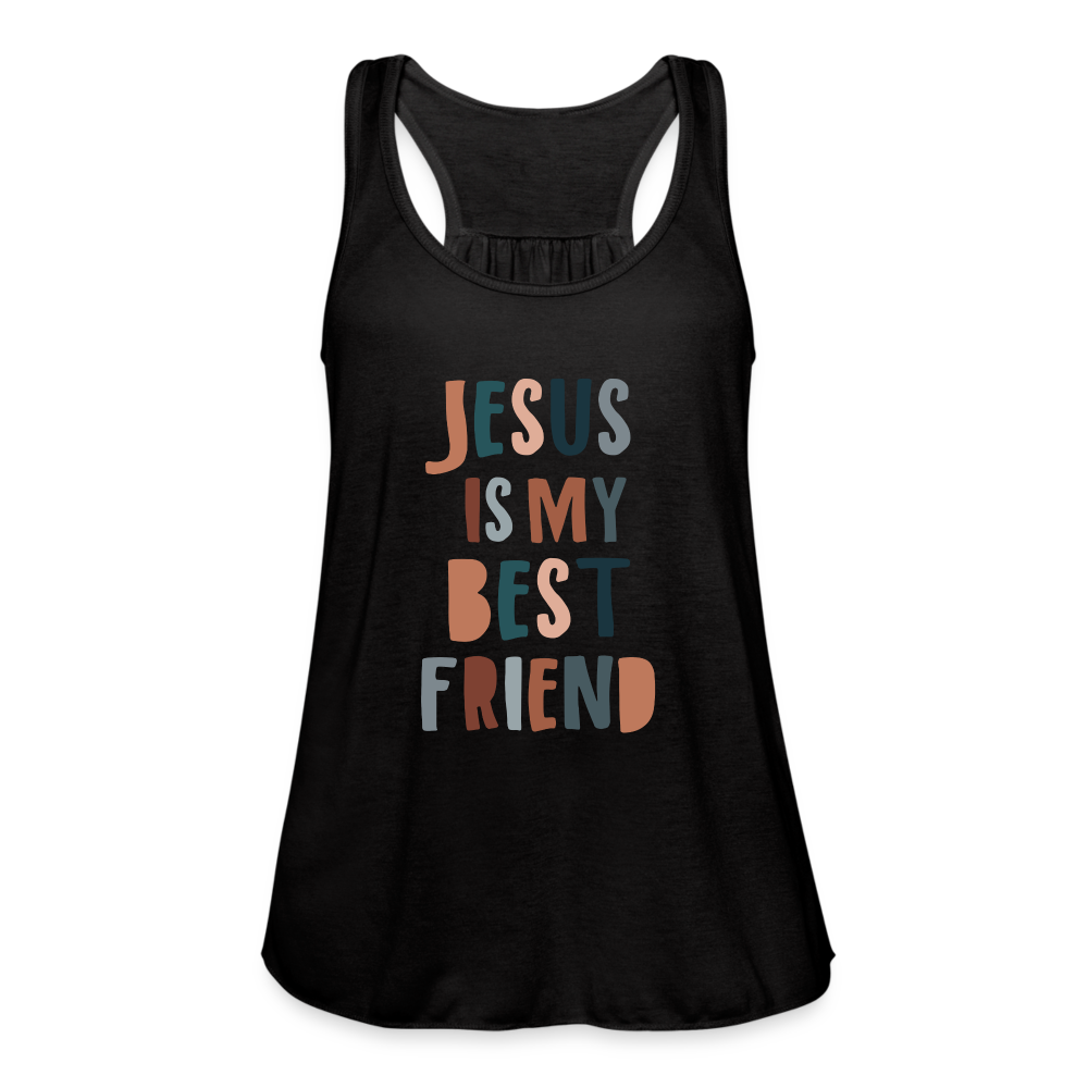 Jesus is My Best Friend Women’s Tank Top - black