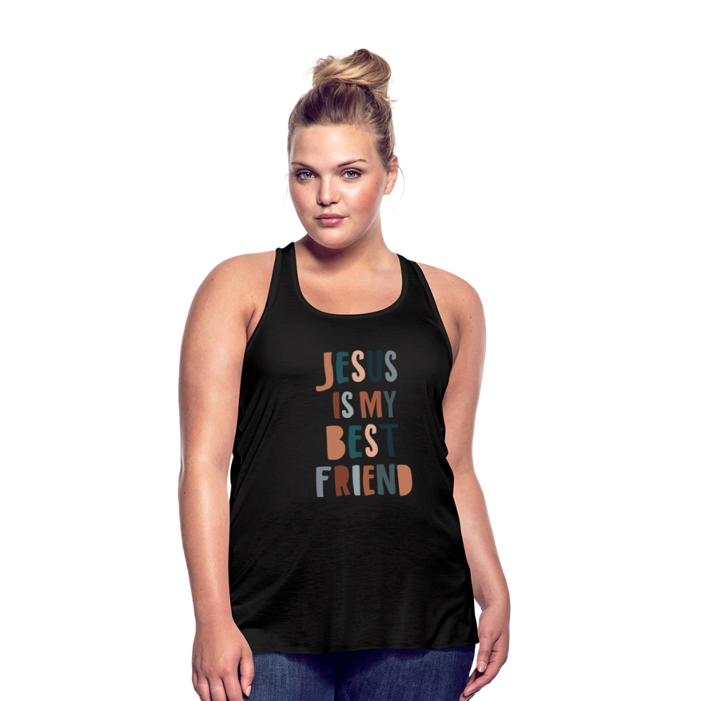 Jesus is My Best Friend Women’s Tank Top - black