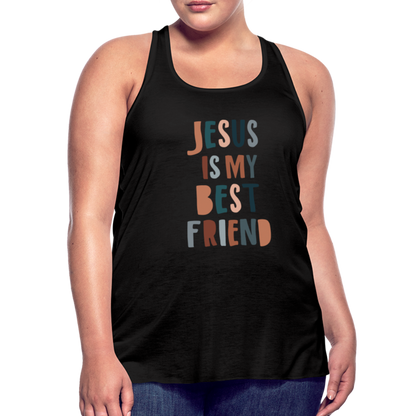 Jesus is My Best Friend Women’s Tank Top - black