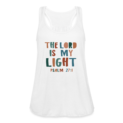 The Lord is My Light Psalm 27:1 Women’s Tank Top - white